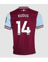 West Ham United Mohammed Kudus #14 Domácí Dres 2024-25 Krátký Rukáv